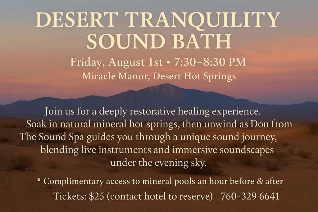 Nearby sound therapy spa offering frequency-based healing in Los Angeles