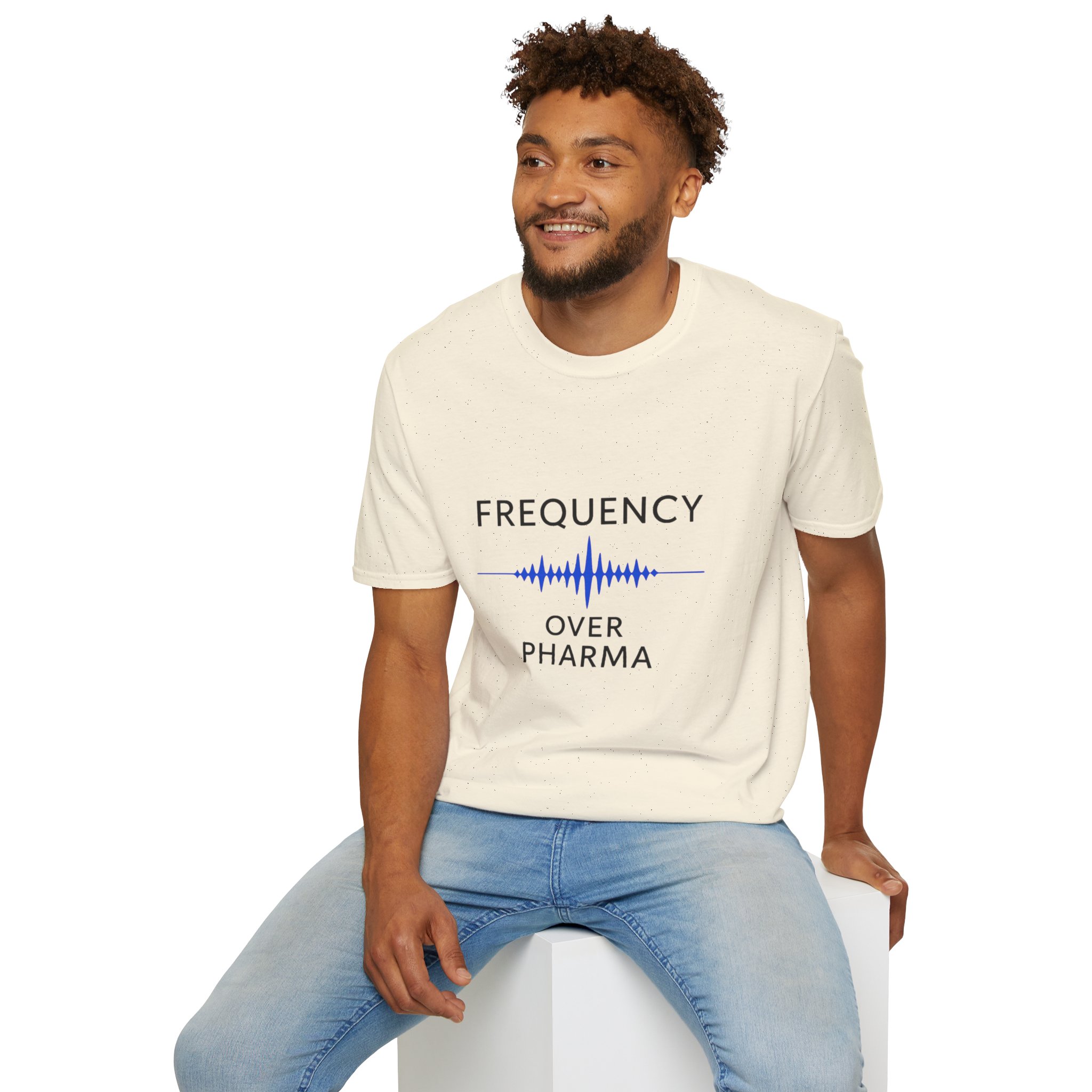 “Frequency Over Pharma” Tee (waveform design) - Image 6