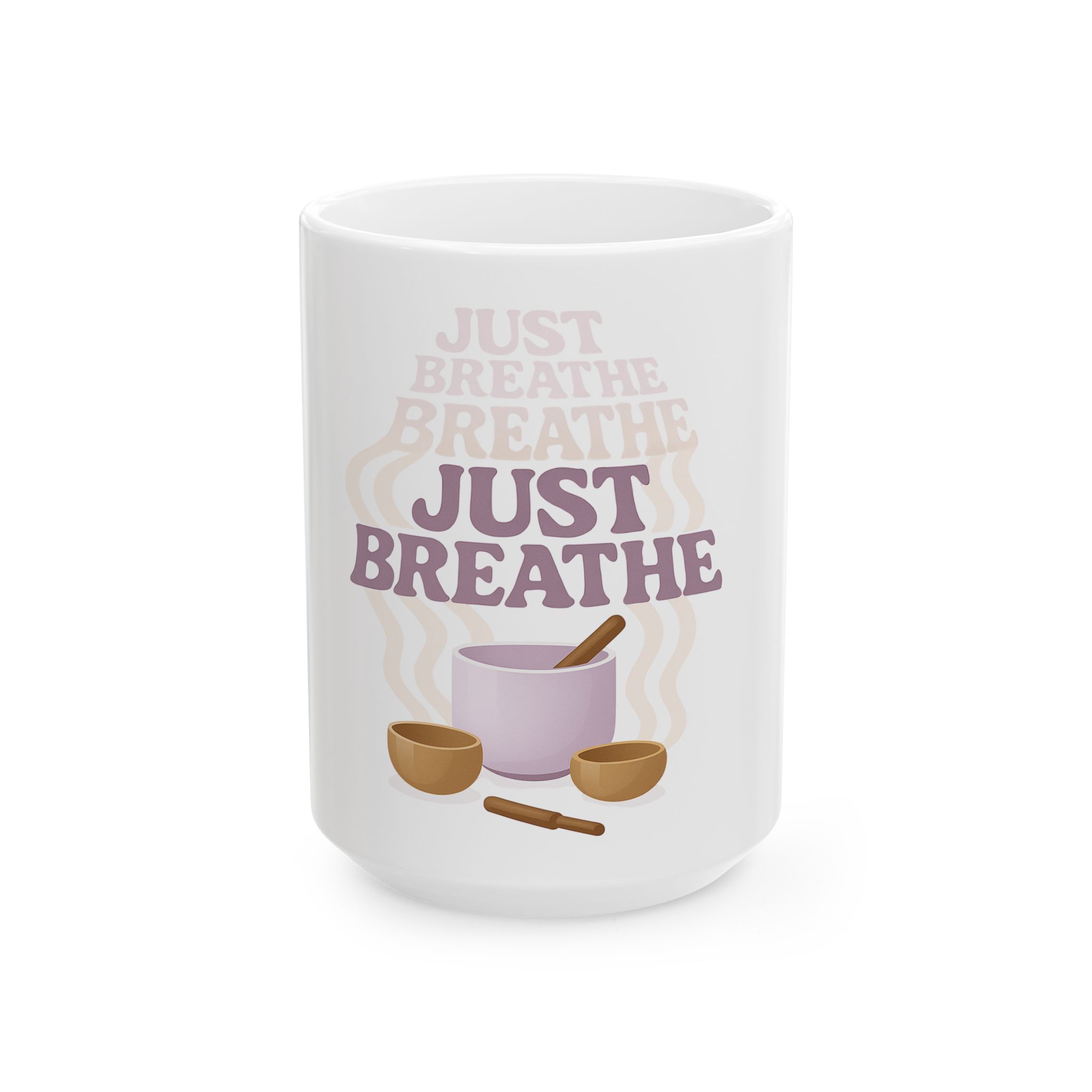“Just Breathe” Ceramic Mug – A Moment of Calm with Every Sip - Image 5