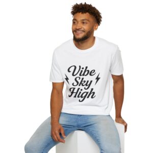 "Vibe Sky High" Men's T-Shirt – Wear Your Frequency!