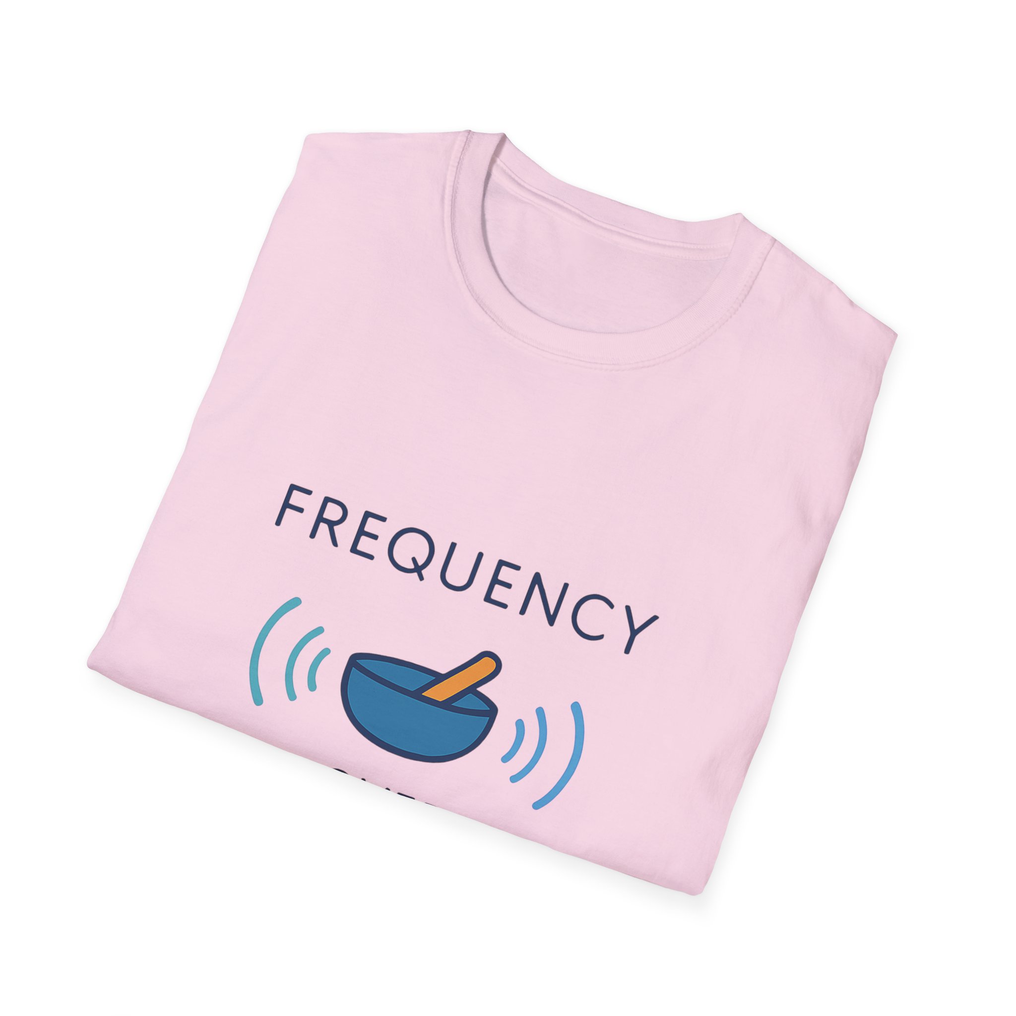 "Frequency Over Pharma" Tee – Tibetan Bow Design Unisex - Image 16