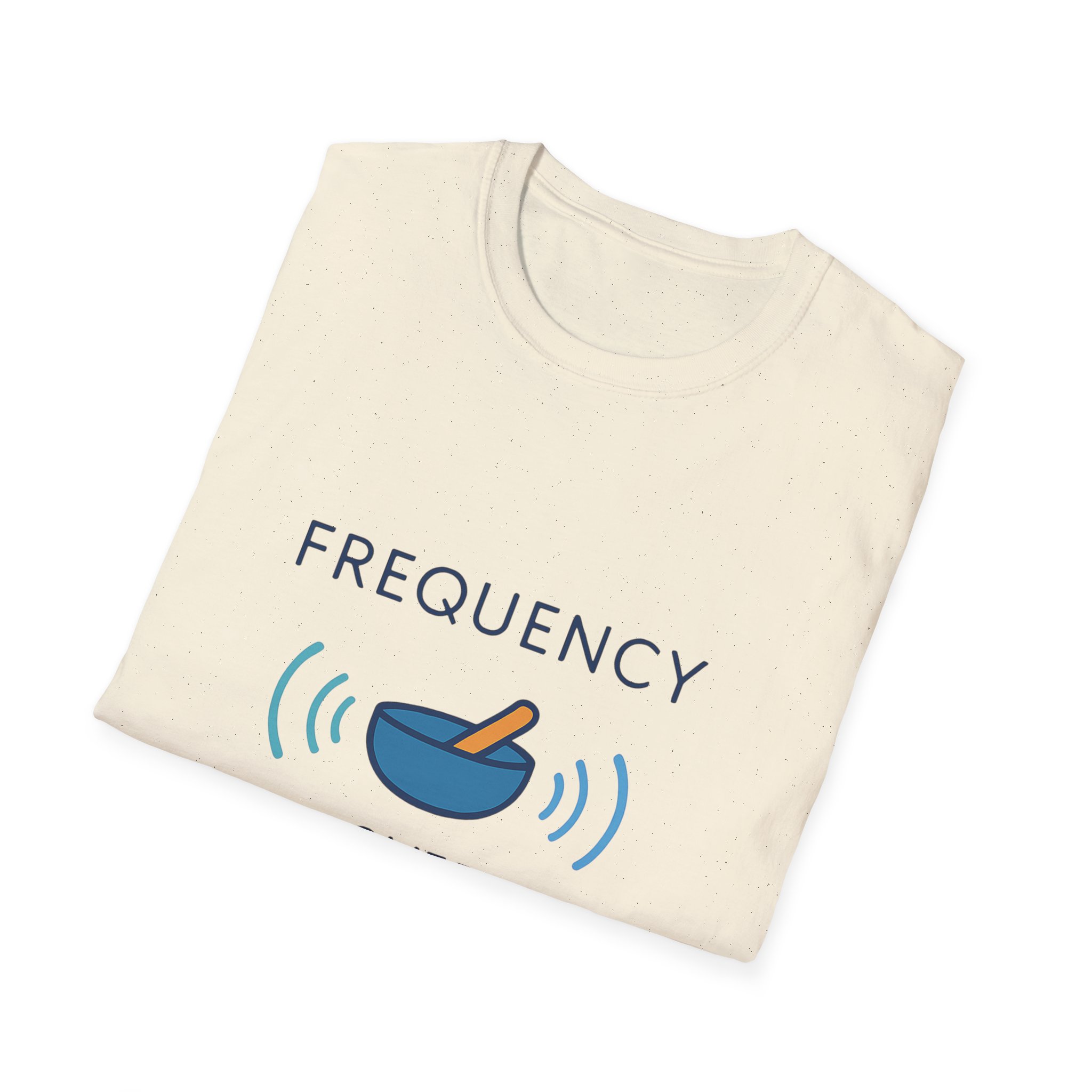 "Frequency Over Pharma" Tee – Tibetan Bow Design Unisex - Image 12