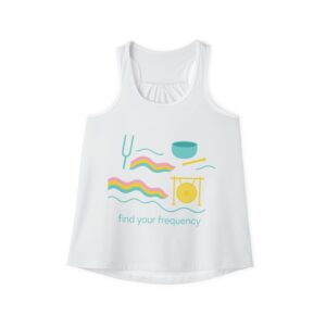 "Find Your Frequency"  Women's Tank Top – Crystal Bowls & Calm Vibes