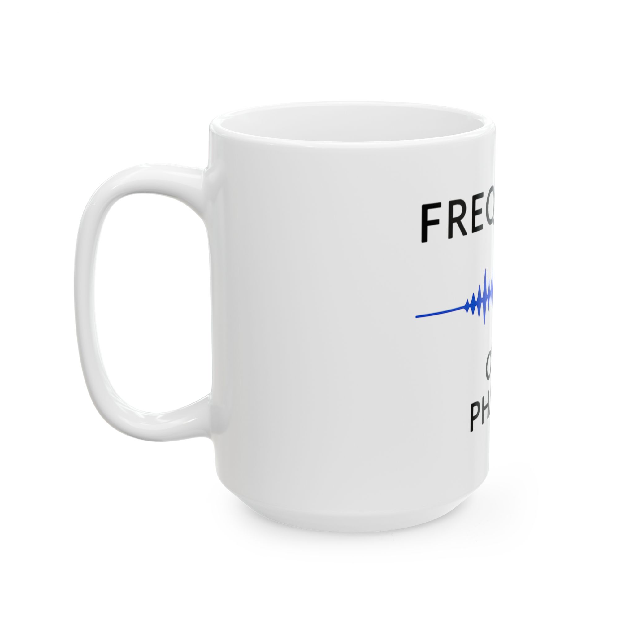 “Frequency Over Pharma” Ceramic Mug (waveform design) - Image 7